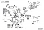 Bosch 0 601 351 903 Gws 18-180 Angle Grinder 220 V / Eu Spare Parts